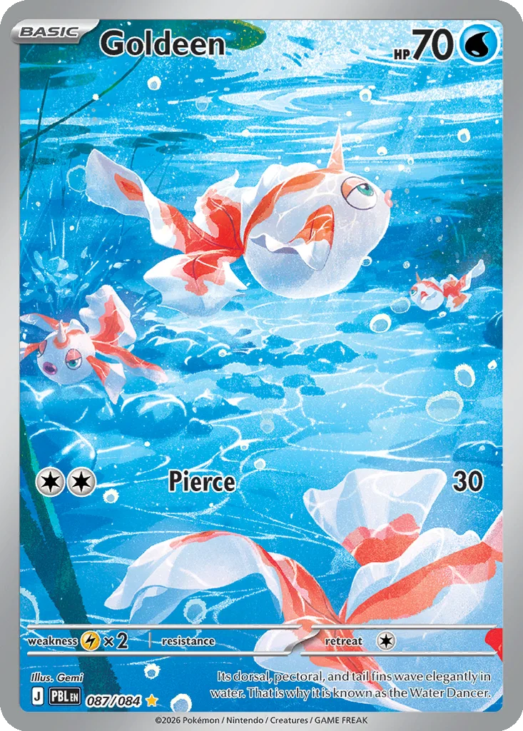 Pitch Black Card List 087/084 Goldeen Illustration Rare Pokemon Card