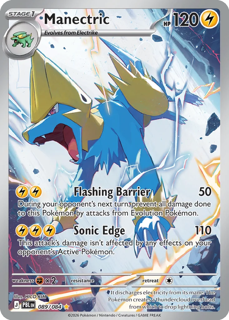 Pitch Black Card List 089/084 Manectric Illustration Rare Pokemon Card