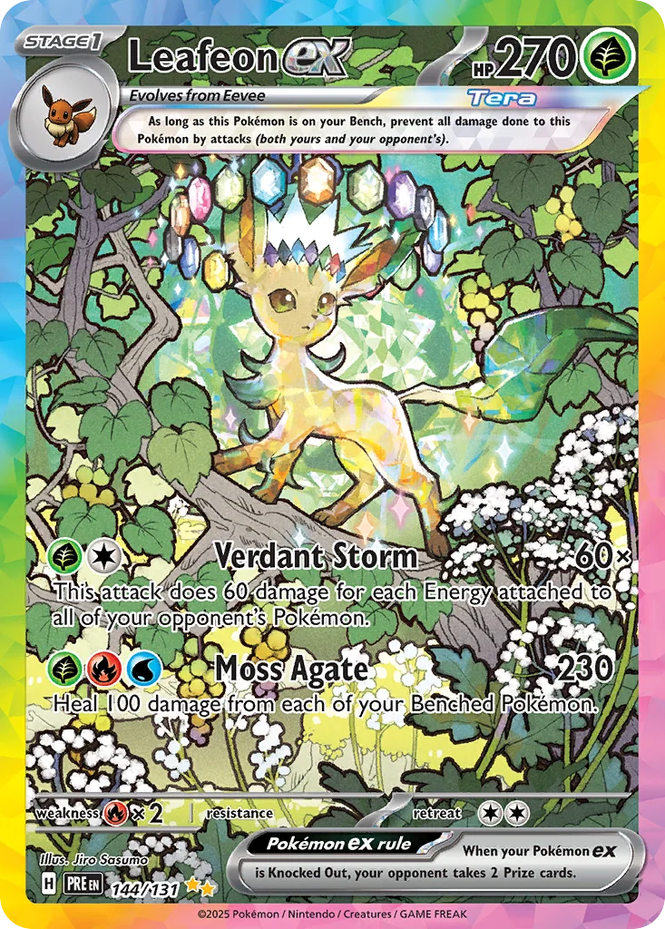 Leafeon ex 144/131 Special Illustration Rare from Prismatic Evolutions