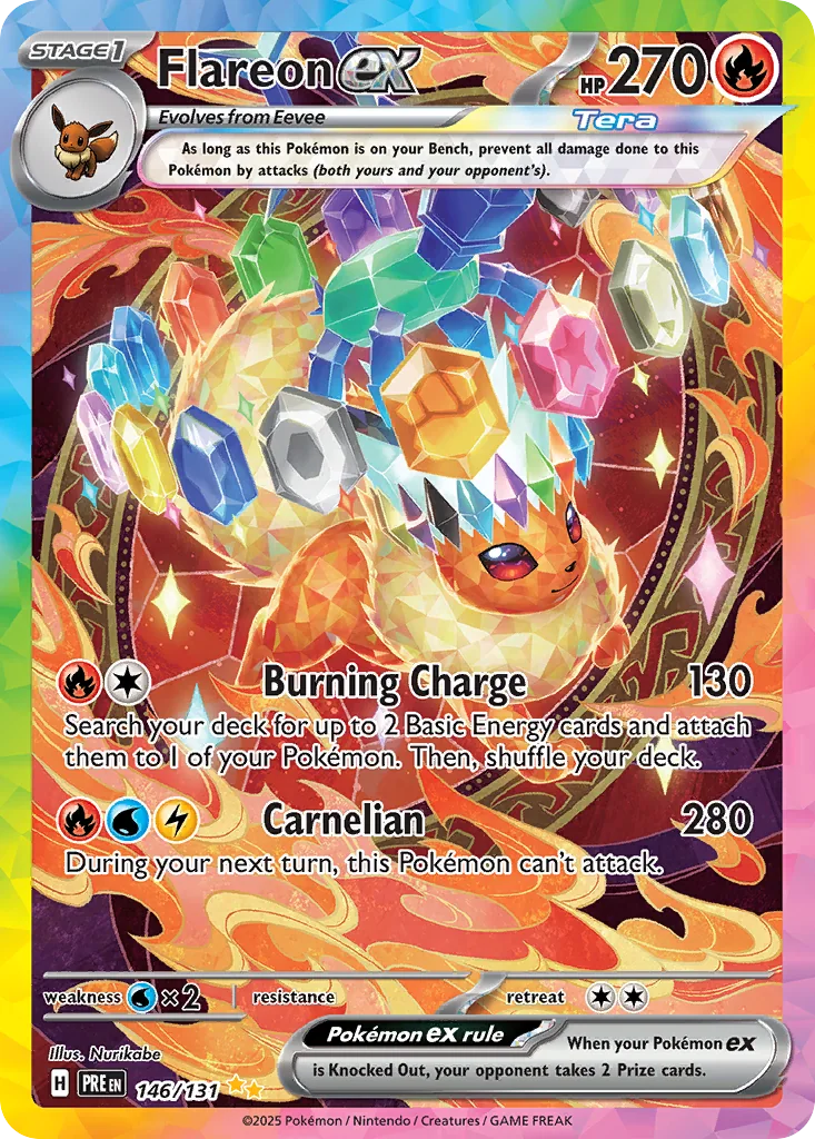 Flareon ex 146/131 Special Illustration Rare from Prismatic Evolutions