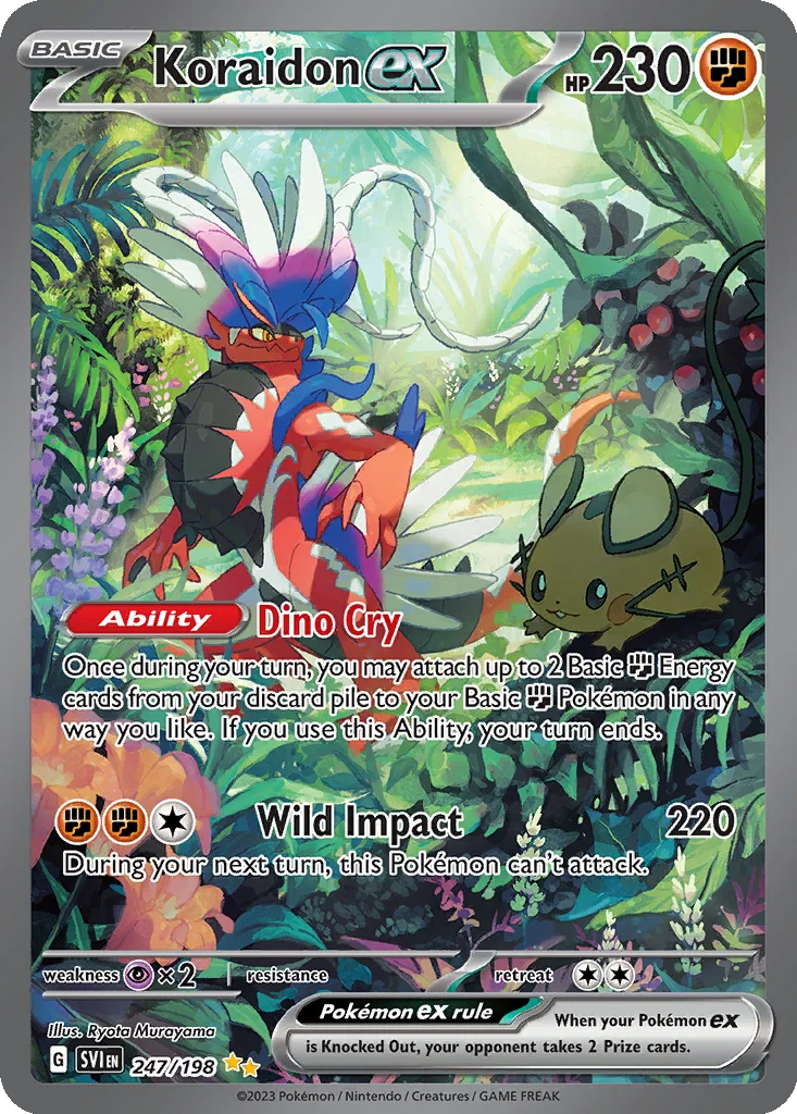 Koraidon ex 247/198 Special Illustration Rare from Scarlet & Violet