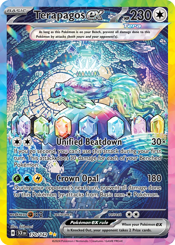Terapagos ex 170/142 Special Illustration Rare from Stellar Crown