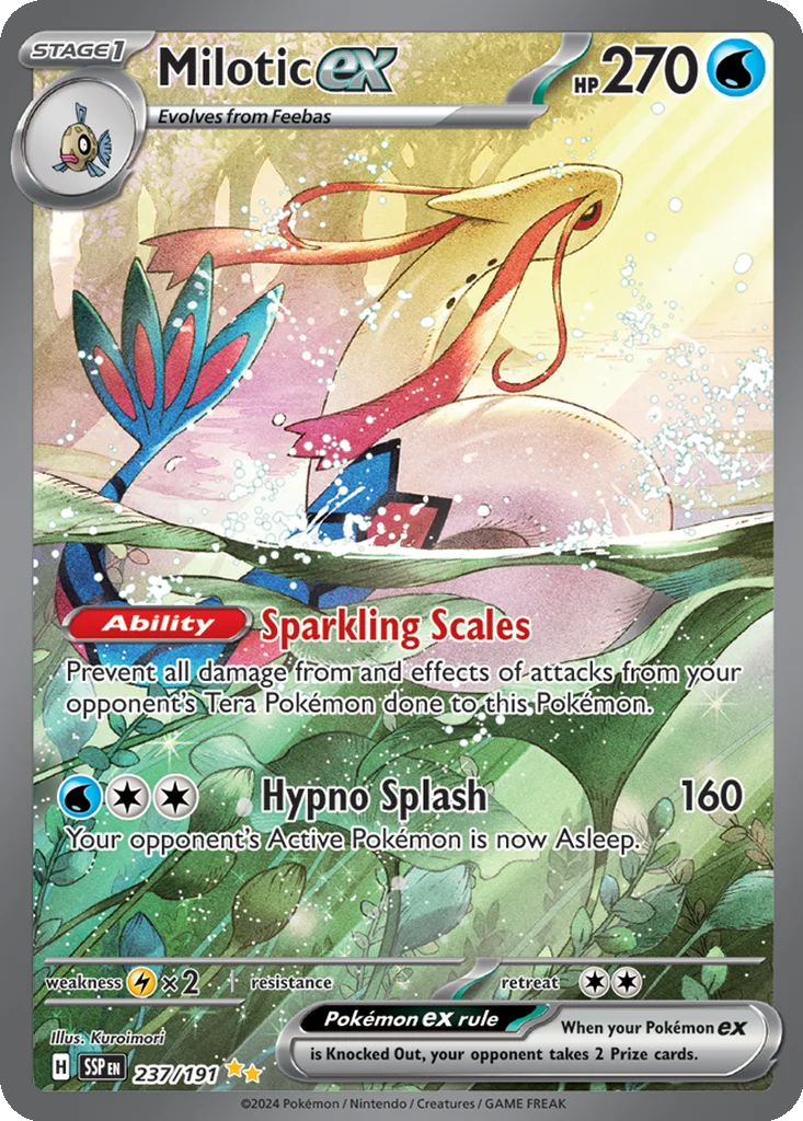 Milotic ex 237/191 Special Illustration Rare from Surging Sparks