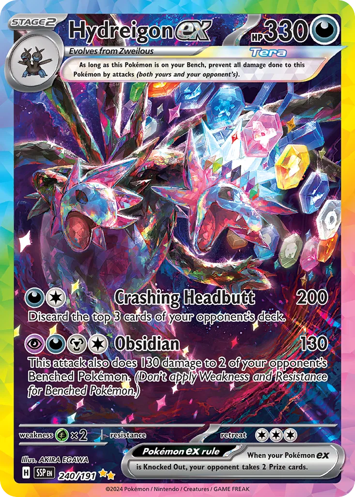 Hydreigon ex 240/191 Special Illustration Rare from Surging Sparks