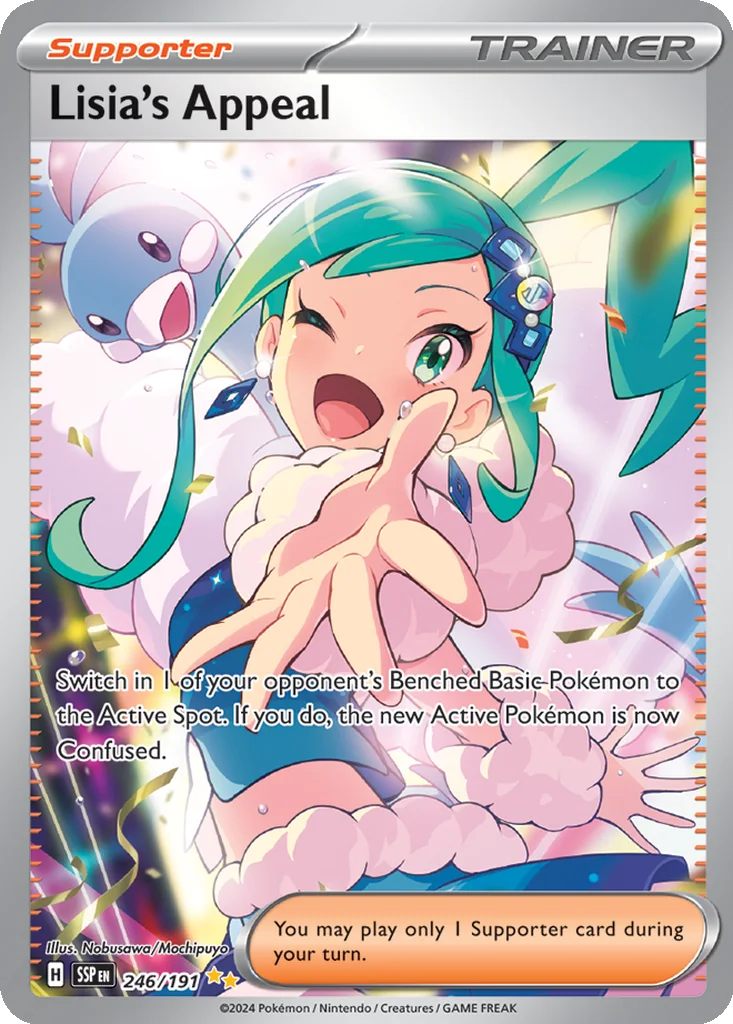 Lisia's Appeal 246/191 Special Illustration Rare from Surging Sparks