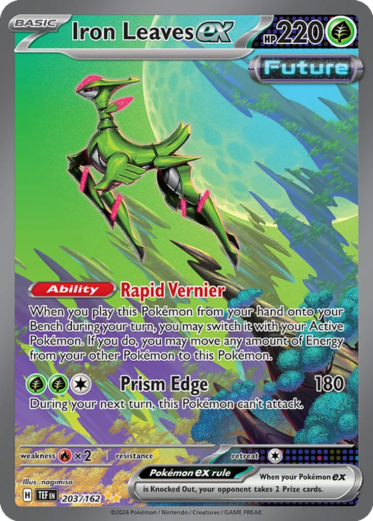 Iron Leaves ex 203/162 Special Illustration Rare from Temporal Forces