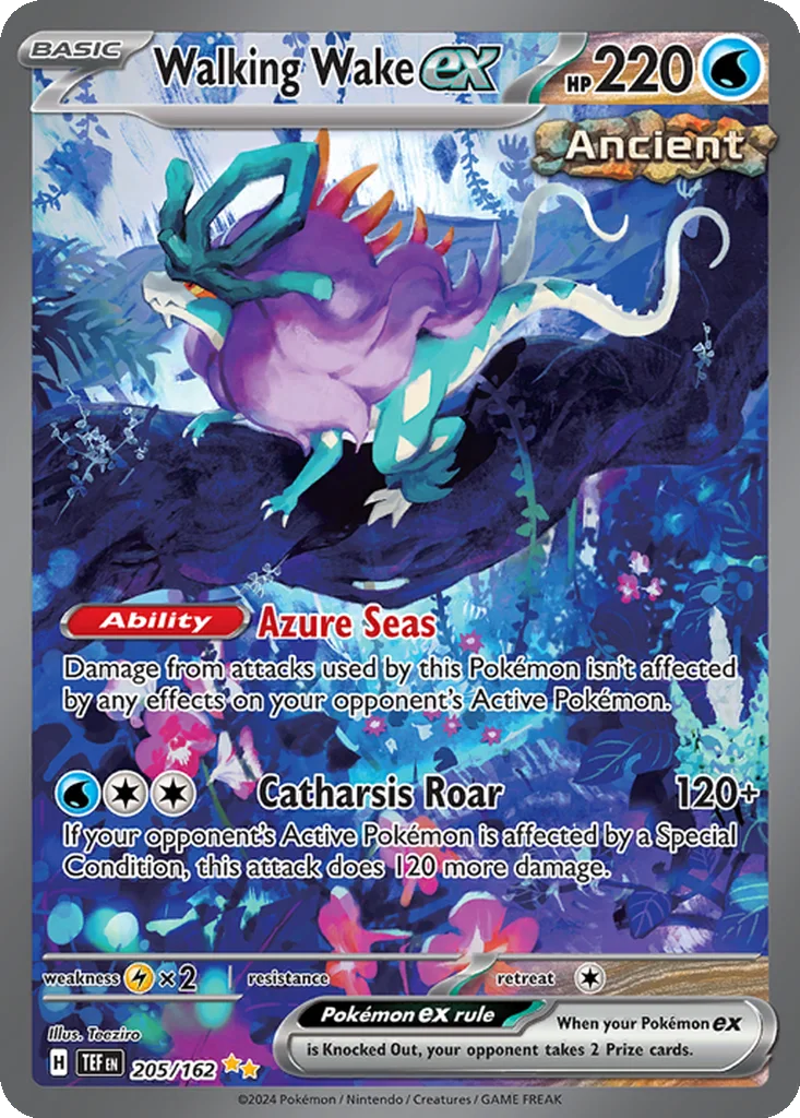 Walking Wake ex 205/162 Special Illustration Rare from Temporal Forces