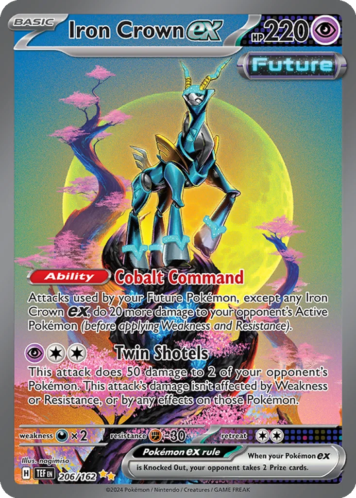 Iron Crown ex 206/162 Special Illustration Rare from Temporal Forces