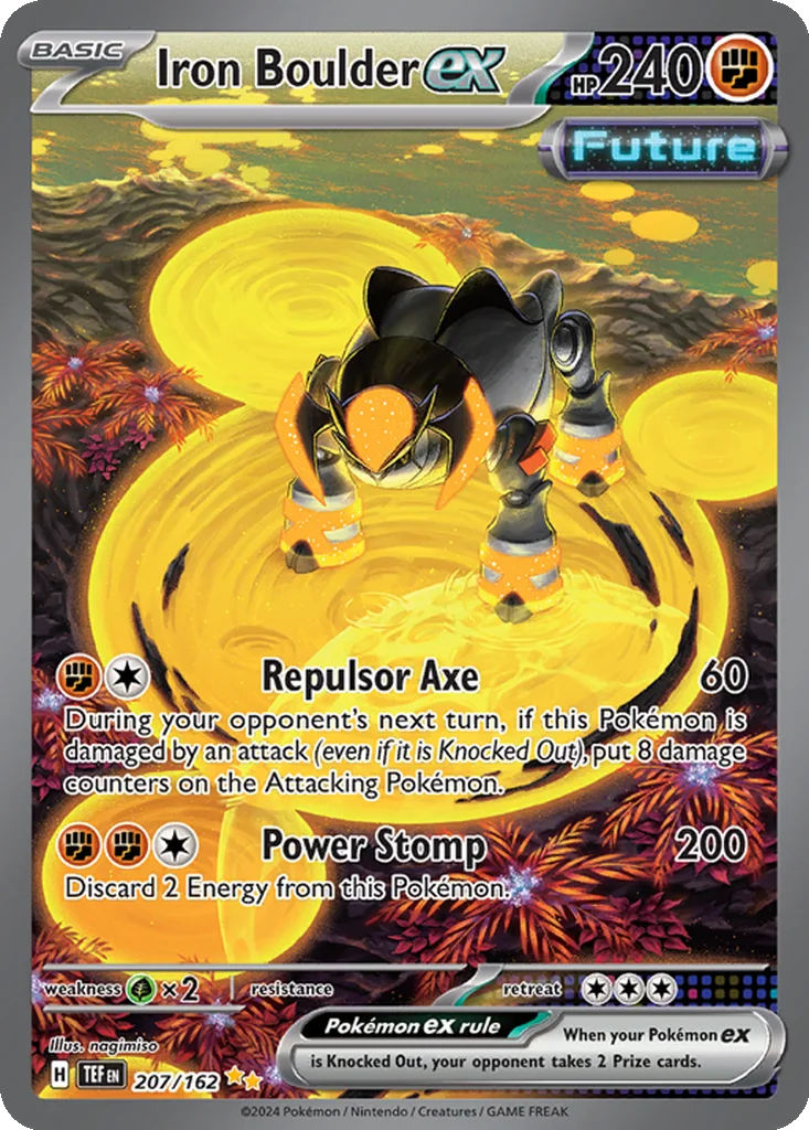 Iron Boulder ex 207/162 Special Illustration Rare from Temporal Forces