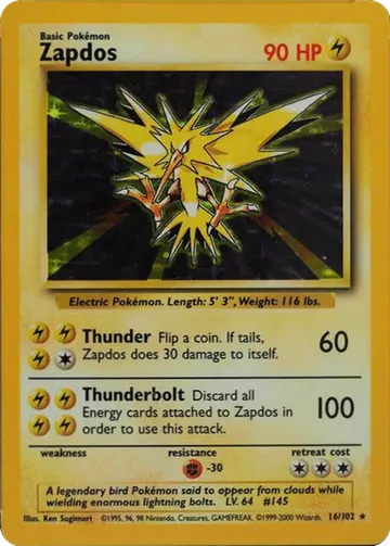 Zapdos Master Set List: All Zapdos Cards With Pictures — PokéCottage